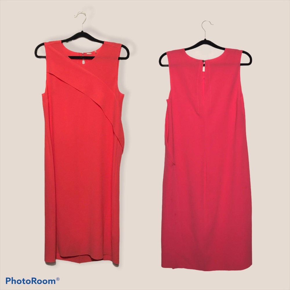 Ellie Tahari Pink MIDI Dress